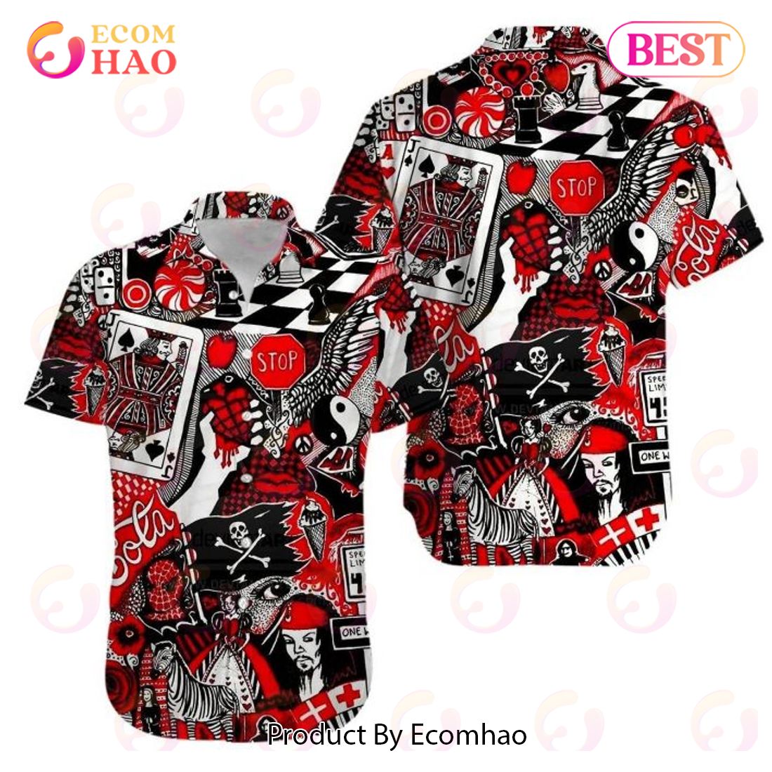 Joker Poker Aloha Hawaiian Shirt Joker Poker Aloha Hawaiian Shirt