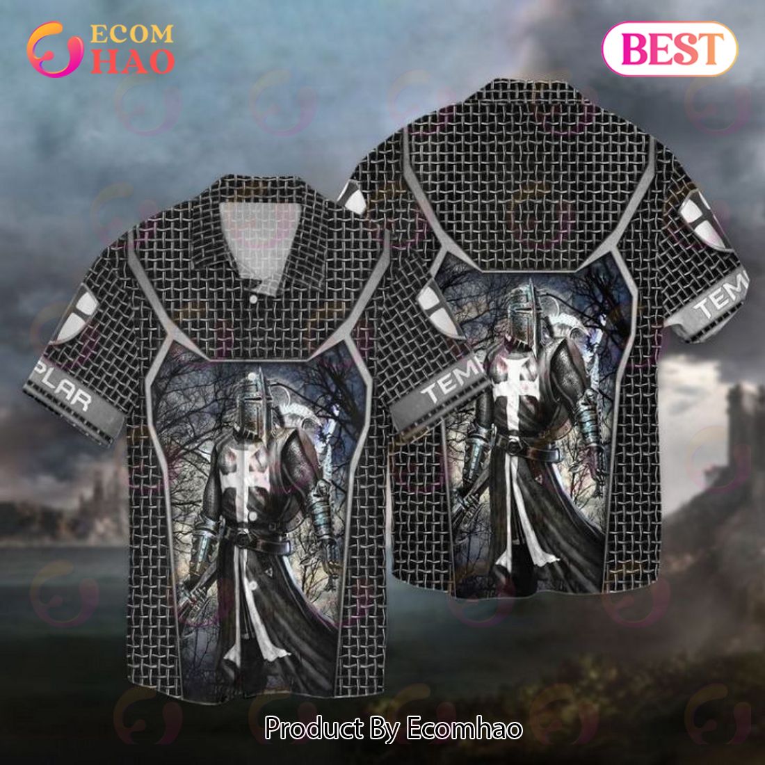 Knights Templar Armour Hawaiian Shirt Knights Templar Armour Hawaiian Shirt
